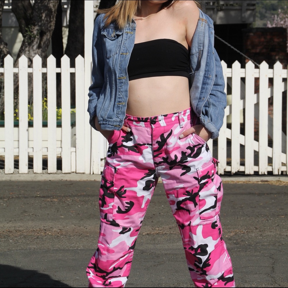 Unisex Pink Camo Pants
